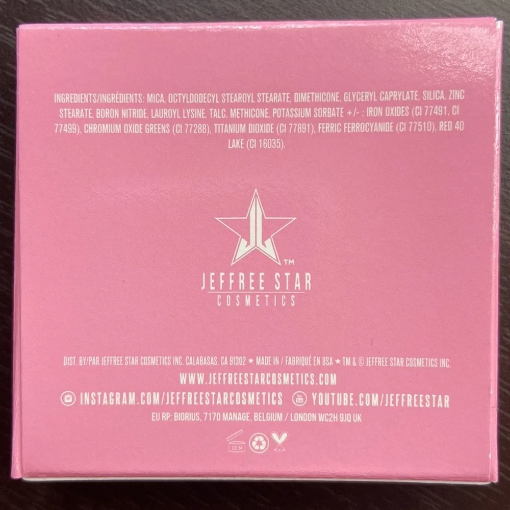 NEW! JEFFREE STAR Pressed Pigment Eye Shadow Single SECRET STASH Metallic Teal
